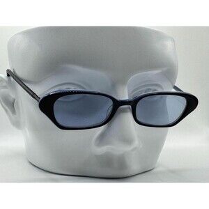 Vintage Y2K Eyeglasses | NOS | Small Millennium Style | Blue Monochrome | Micro